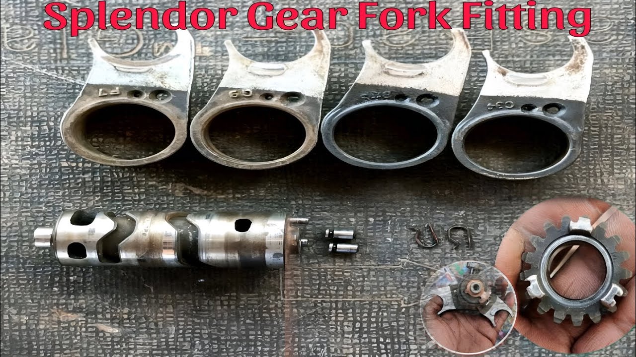 Splendor gear fork fitting | Bike Gear Fork Fitting