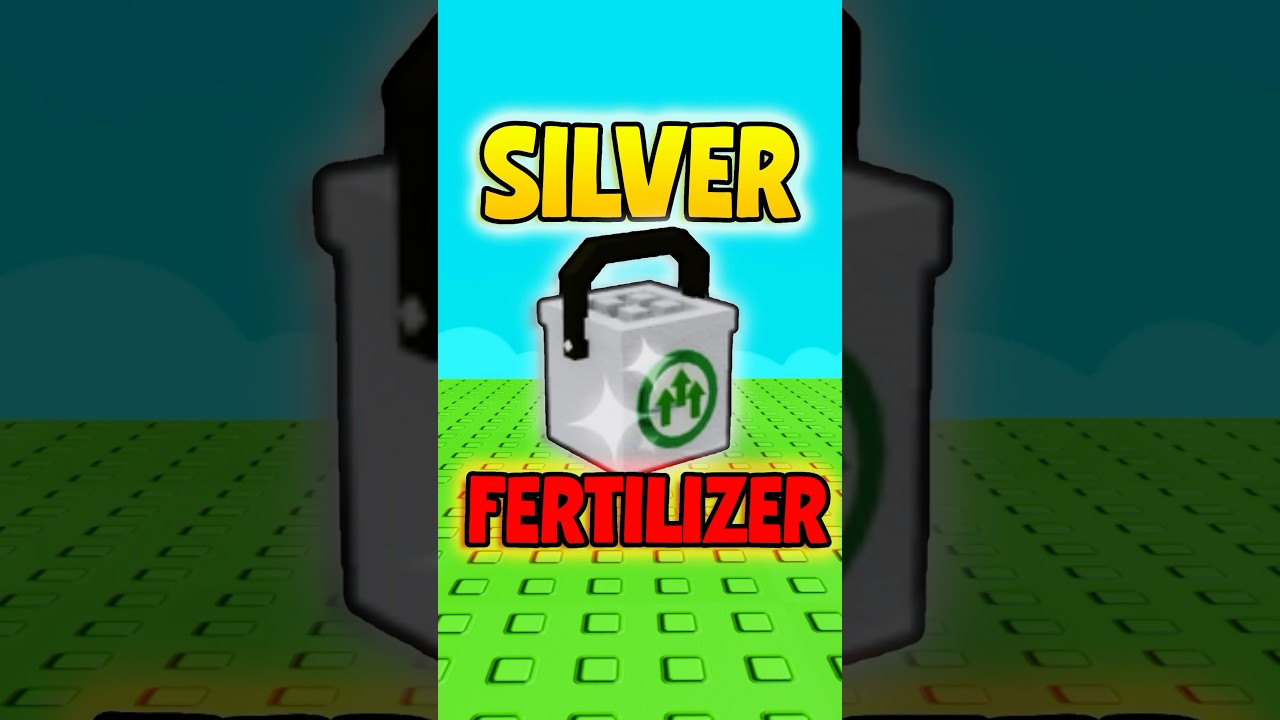 NEW SILVER FERTILIZER IS OVERPOWERED GROW A GARDEN! #growagarden #roblox