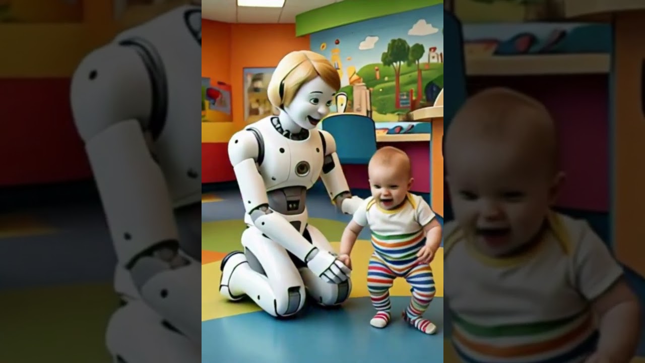 Robot Puts Socks on Wiggling Baby! 🧦😂 Museum Helper! #robot #nextgenai #automation #robotics #ias