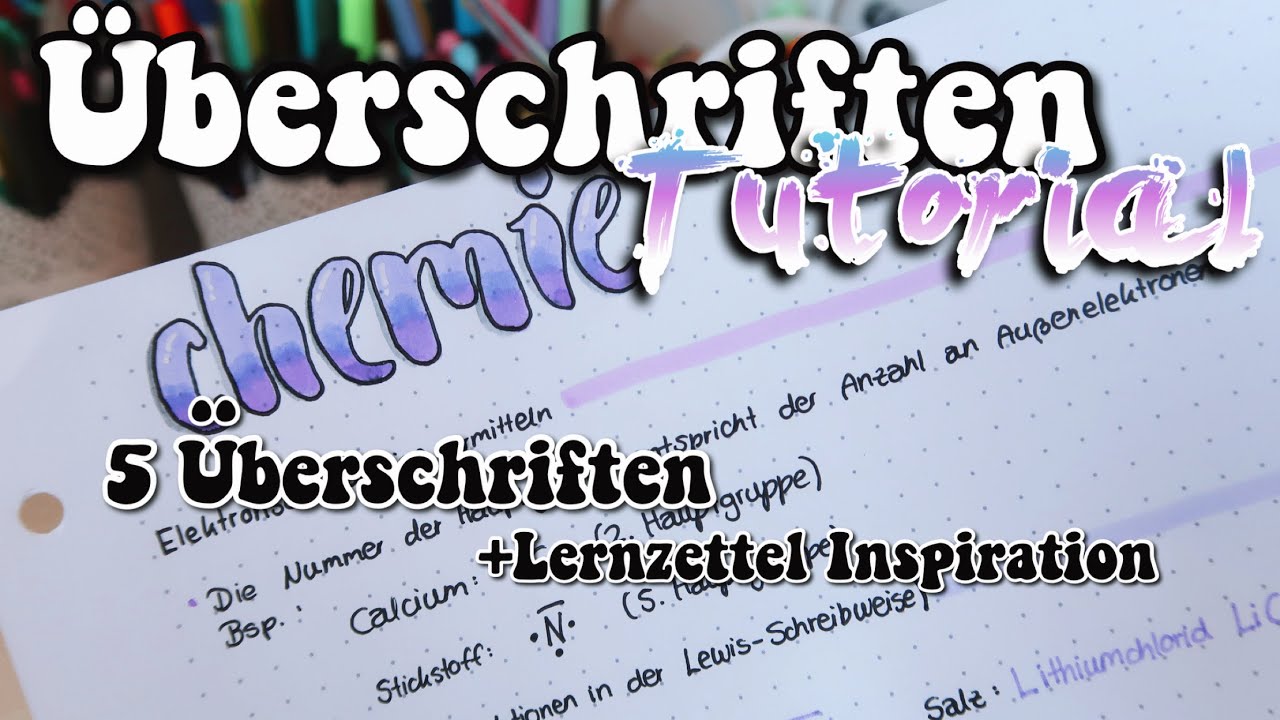 Überschriften Tutorial 📝 *wie mache ich meine Überschriften?* | kathie