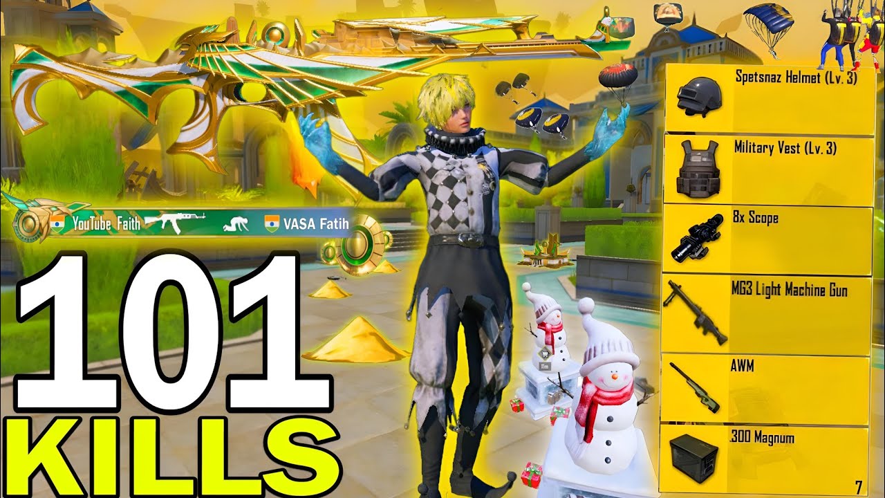 101 KILLS!😍BEST LANDING IN NEW UPDATE WITH BEST OUTFIT🔥GOLDEN DYNASTY MODE PUBG MOBILE