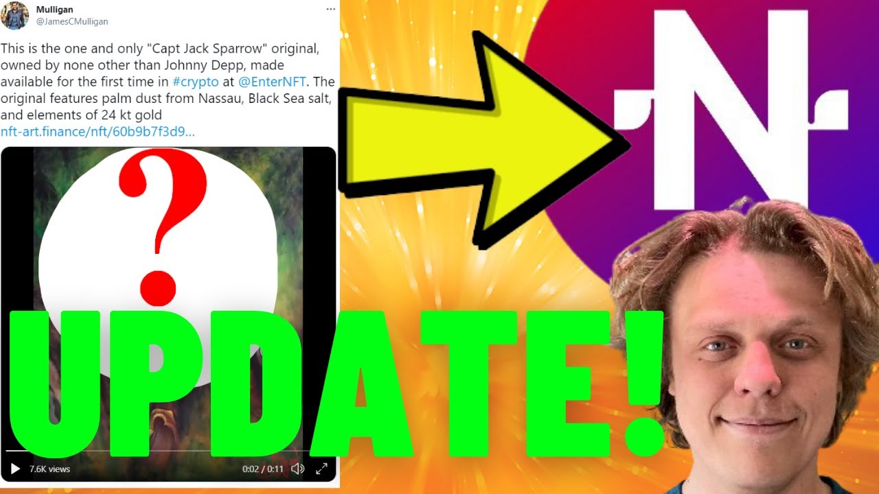 NFT ART FINANCE UPDATE! CELEBRITY NFT LIVE ON ENTER.ART?! 🔥