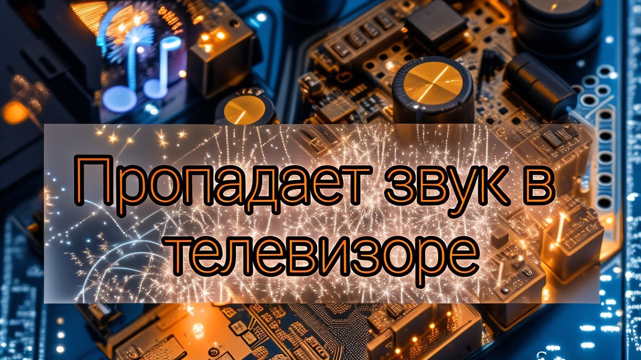 Пропадает, трещит звук в телевизоре Dexp H32D7100E/ замена усилителя