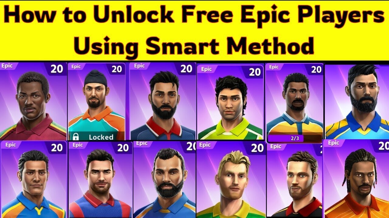How to 🔓 Unlock Free Epic Players 😱 in Cricket League Game using Smart Tricks (Part - 8)