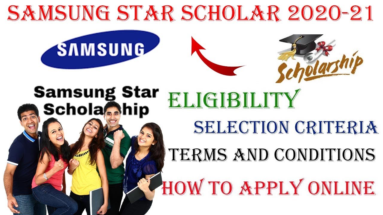 Samsung Star Scholar 2020-21 | Scholarship for UG & PG Students | #scholarships