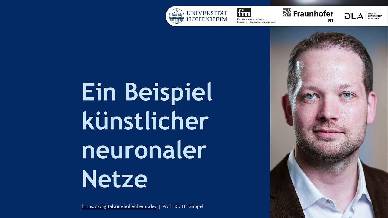 Ein Beispiel künstlicher neuronaler Netze (9:44 Minuten)