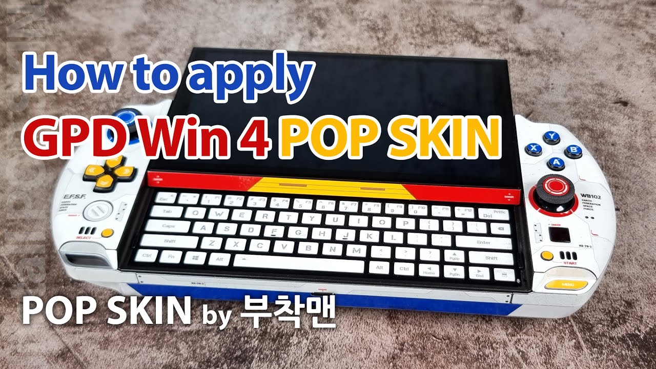 How to apply GPD Win 4 POP SKIN