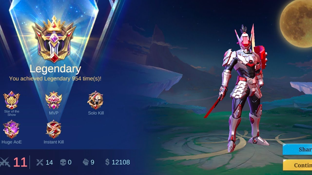 Moba Legends Saber 14 kills best build and game play 