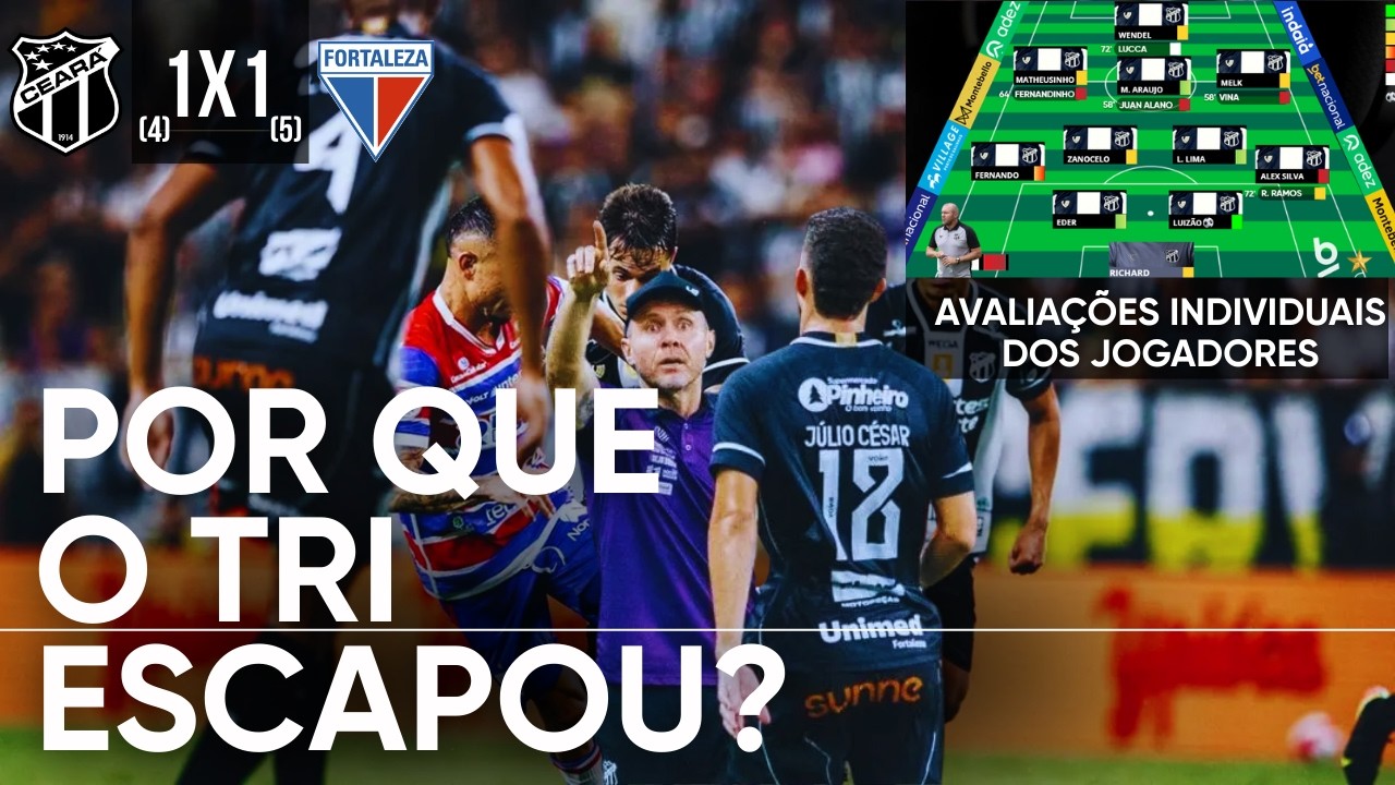 O QUE DEU ERRADO? CEARÁ FICA COM O VICE CAMPEONATO CEARENSE E PRESSÃO SOBRE MOZART AUMENTA