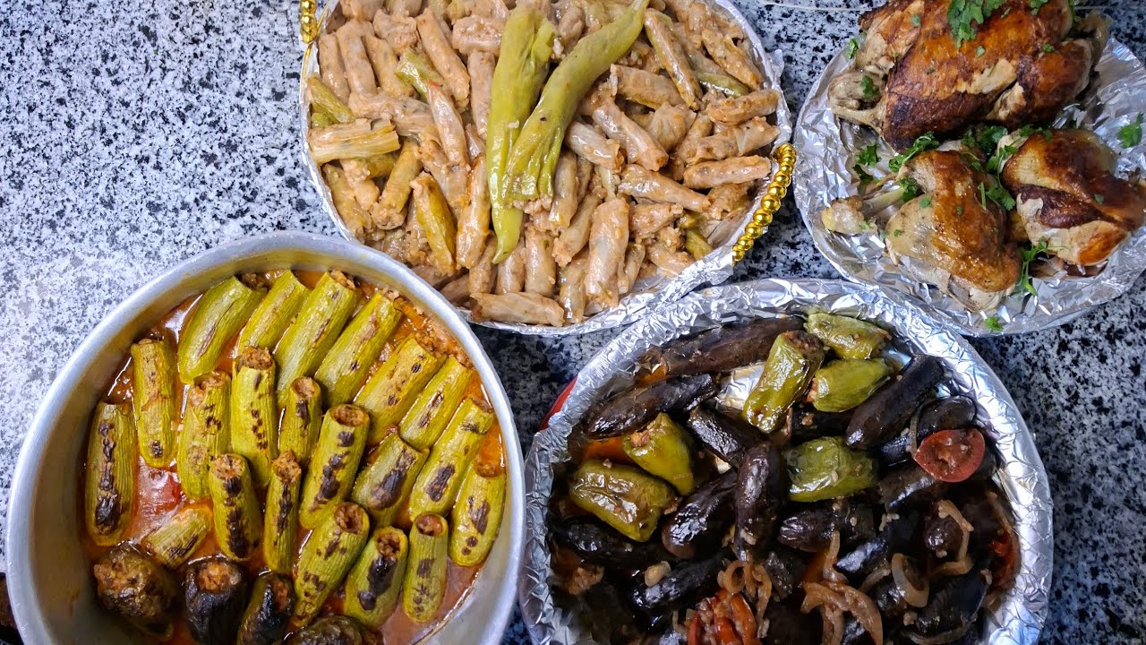 محشي مشكل وكرنب وفراخ محمرة🍗 ٠٠ أكلة المصرين المفضلة بطريقة امهاتنا وطعم زمان 🥬