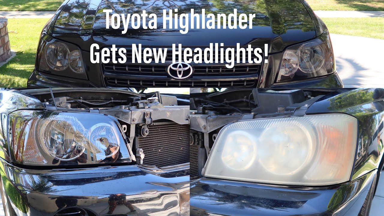 Замена фар на Toyota Highlander
