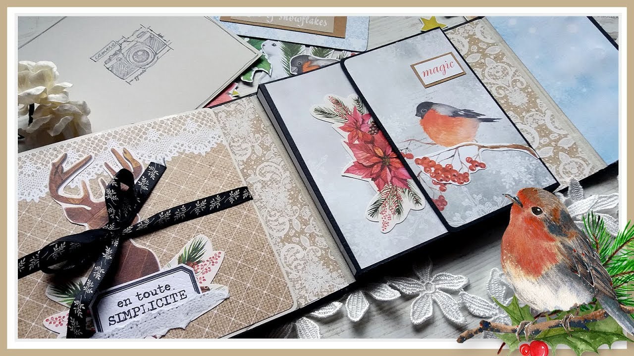 Tuto Mini Album Folio Smile of Winter