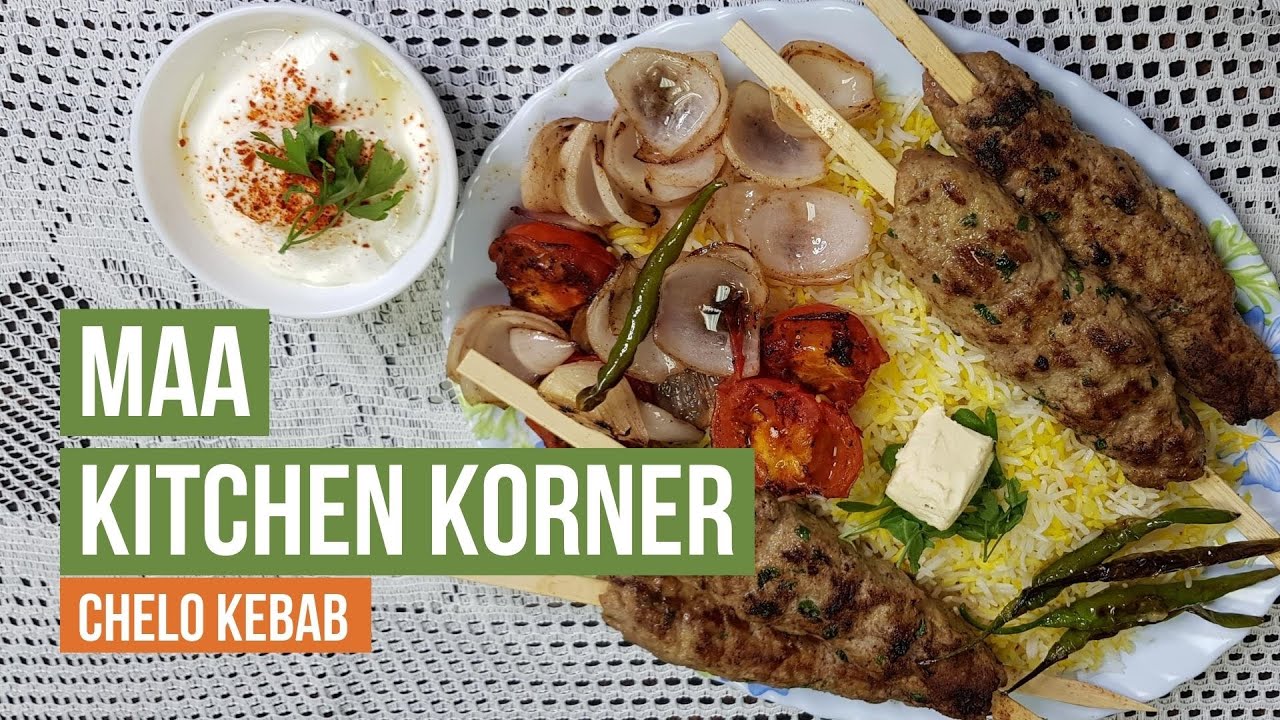 Chelo Kebab | Chelow Kabab | Tender Persian / Irani Kebab Platter - Maa Kitchen Korner