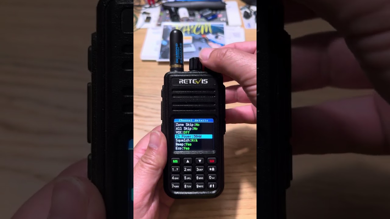 Changing Channel details OpenGD77