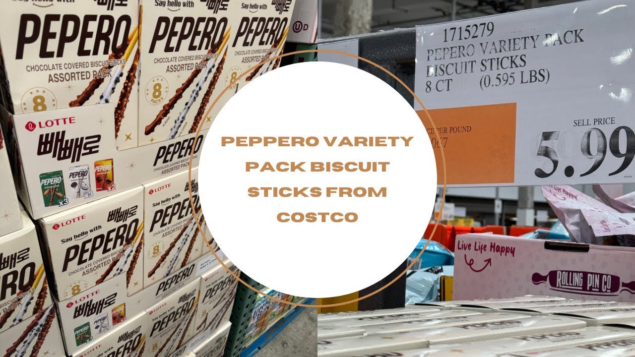 Lotte Pepero Variety Pack Biscuit Sticks from Costco