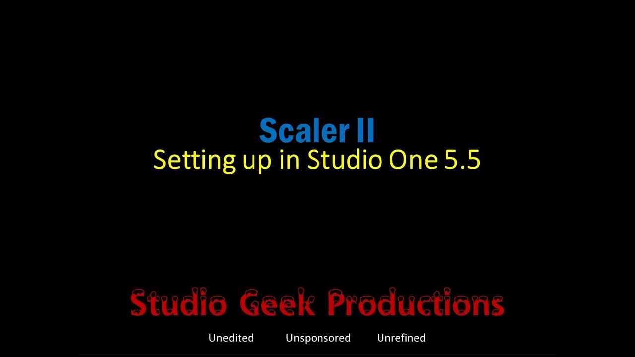 Setting up Scaler in Studio One