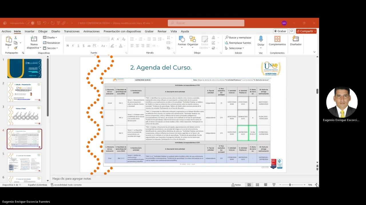Tercera webconferencia del curso Ciencia y sociedad 20260116 150041 Grabación de la reunión