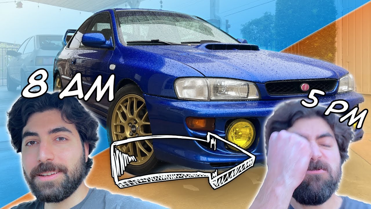 A Day in the Life of Owning a Classic JDM Car - Maintenance on my 1999 Subaru Impreza 2.5RS Coupe