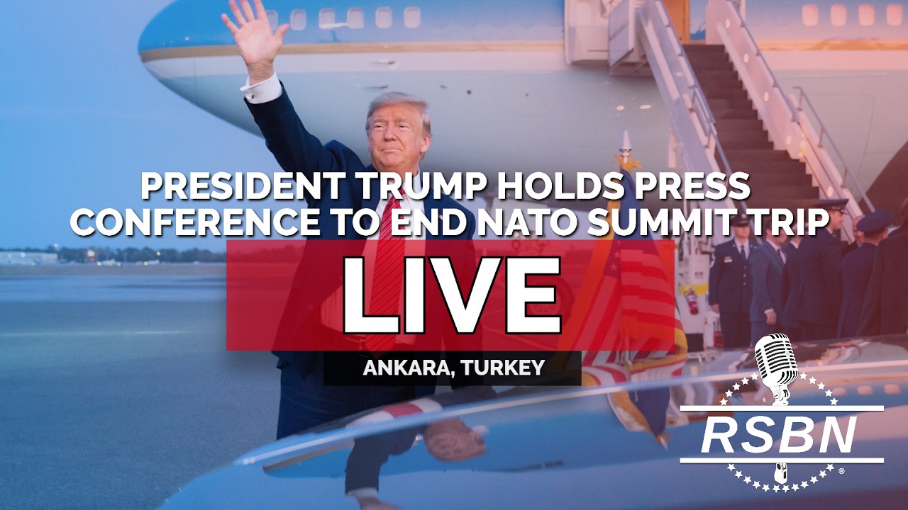 LIVE REPLAY: President Trump Holds Press Conference to Finish NATO Leaders Summit - 07/08/26