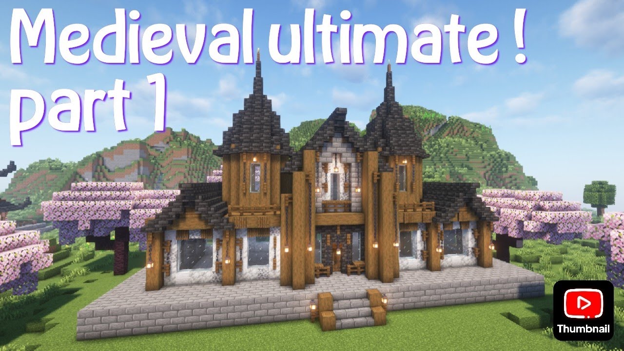 Minecraft: Ultimate survival Medieval house tutorial