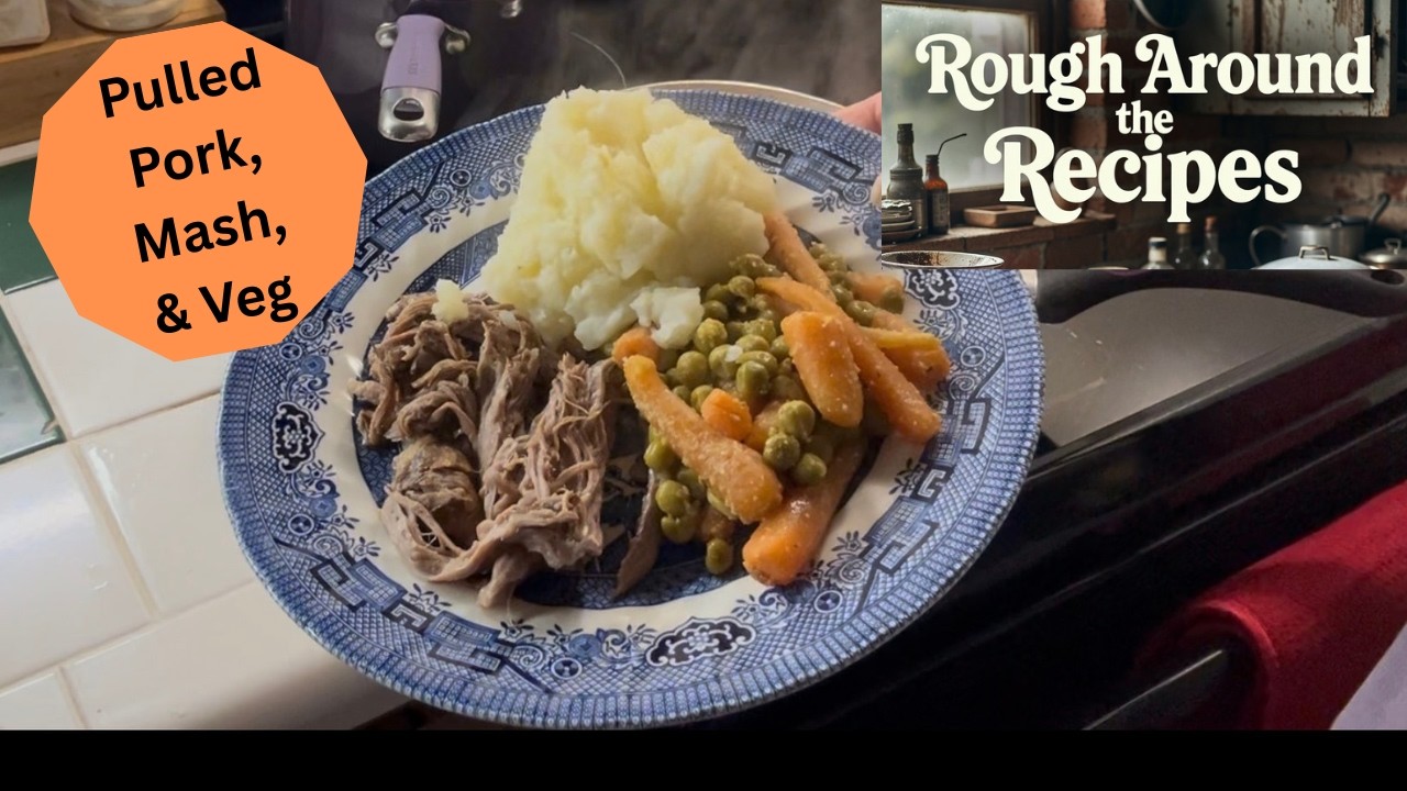 Pulled Pork Roast/Homemade Mashed Potato’s/Peas&Carrots-Dinner done!