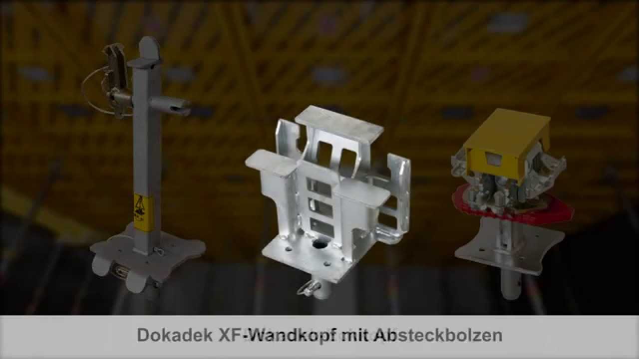Element-Deckenschalung Dokadek 30 - Systemübersicht mit Fallkopf [DE]