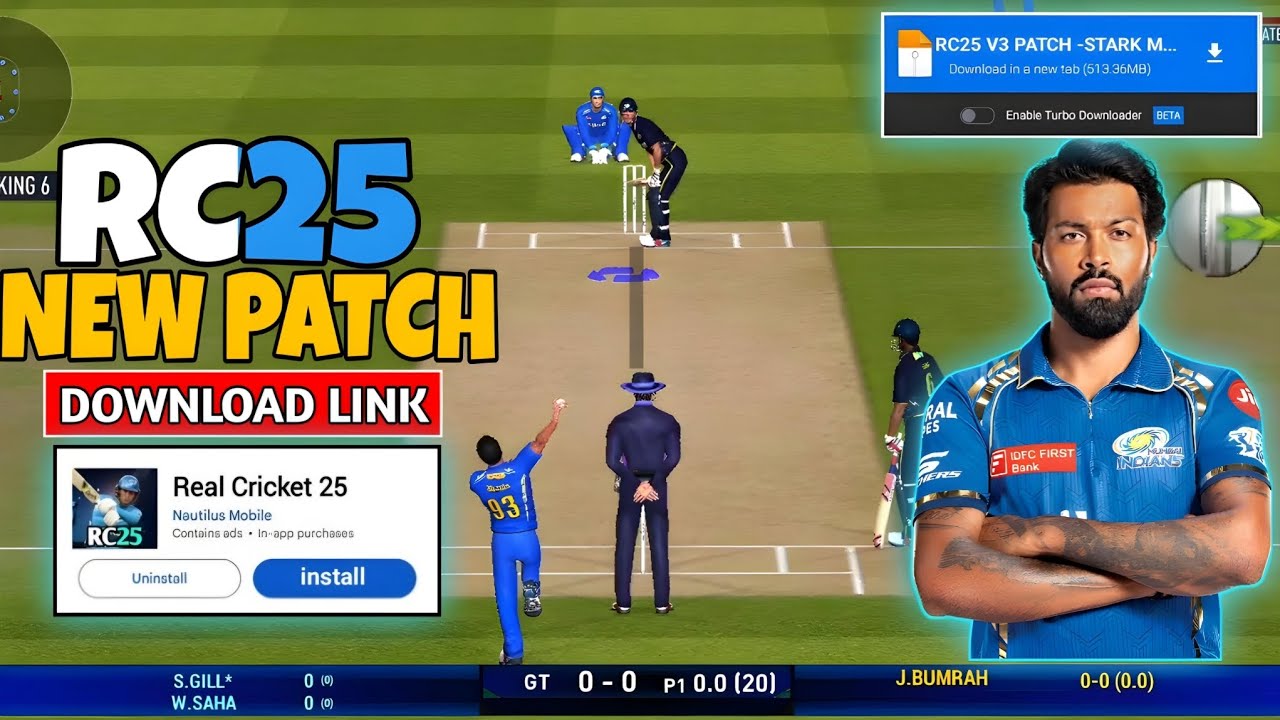 🥳💯Finally Real Cricket 25 V3 Patch Update Released || Rc20 New Patch Download Link || Rc20 New Patch