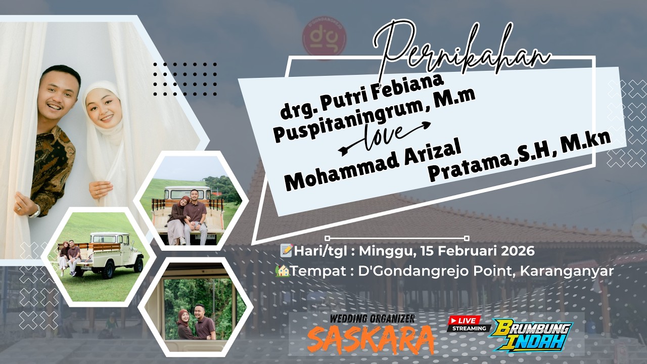 Live Pernikahan Putri  &  Arizal // Wedding Organizer  