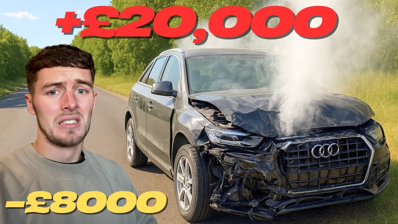 Я КУПИЛ РАЗБИТУЮ AUDI ЦЕНОЙ 20 000 ФУНТОВ СТЕРЛИНГОВ ЗА 8 000 ФУНТОВ СТЕРЛИНГОВ!