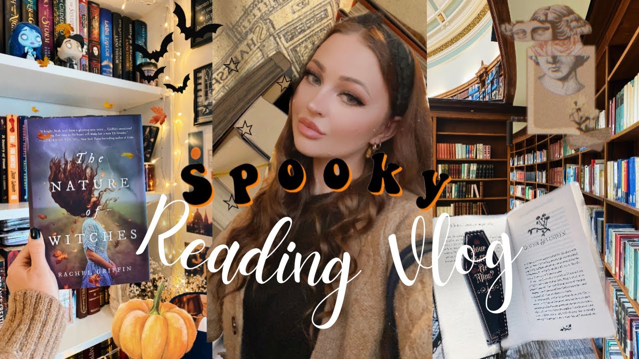 Spooky autumnal reading vlog 🍁 book hauls, witchy books & woodland walks.