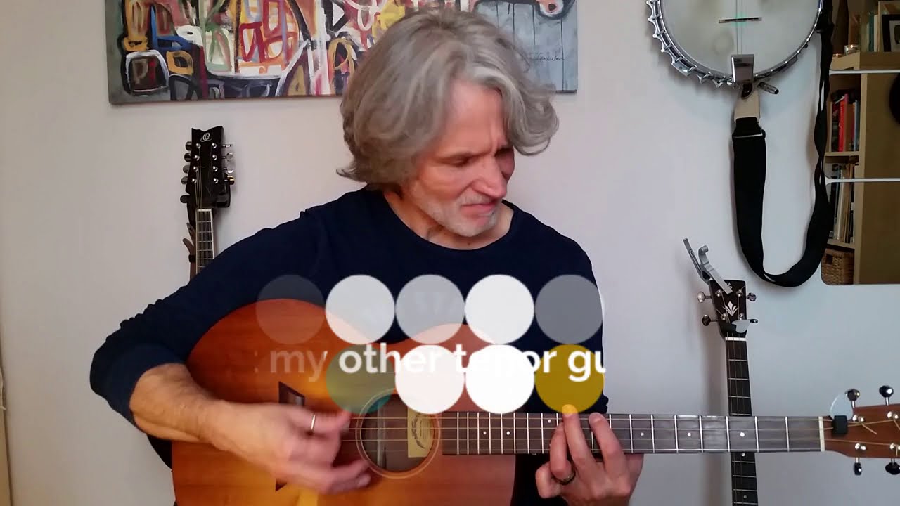 tenor guitar lessons in GDAD with Mike Turnbull - other chord positions