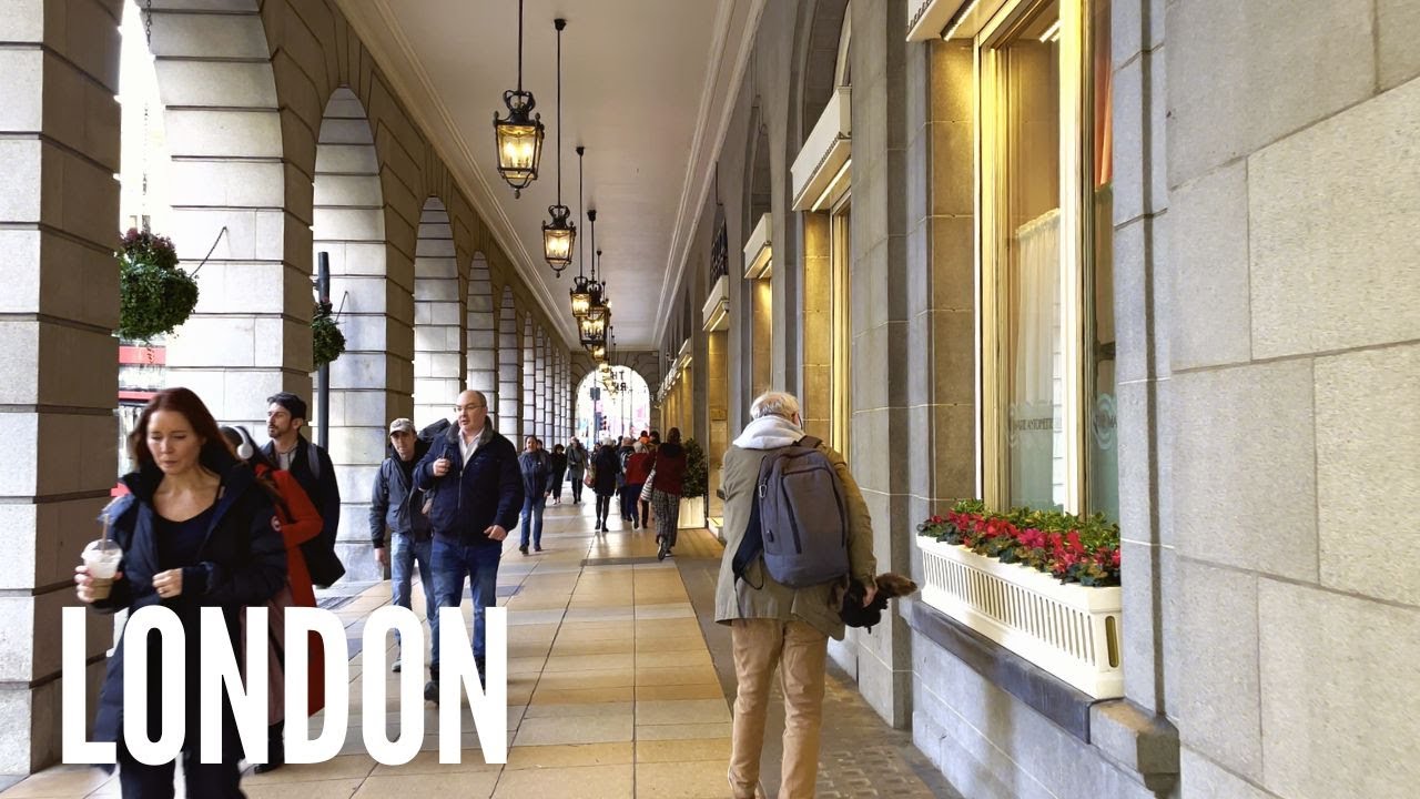 London Walking Tour - Palaces and Parks | Green Park to Trafalgar Square | 4K Walk