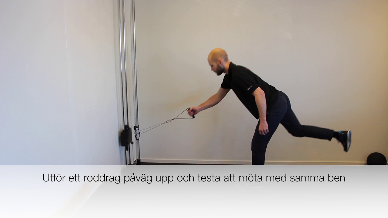 Utfallssteg med rodd i dragmaskin