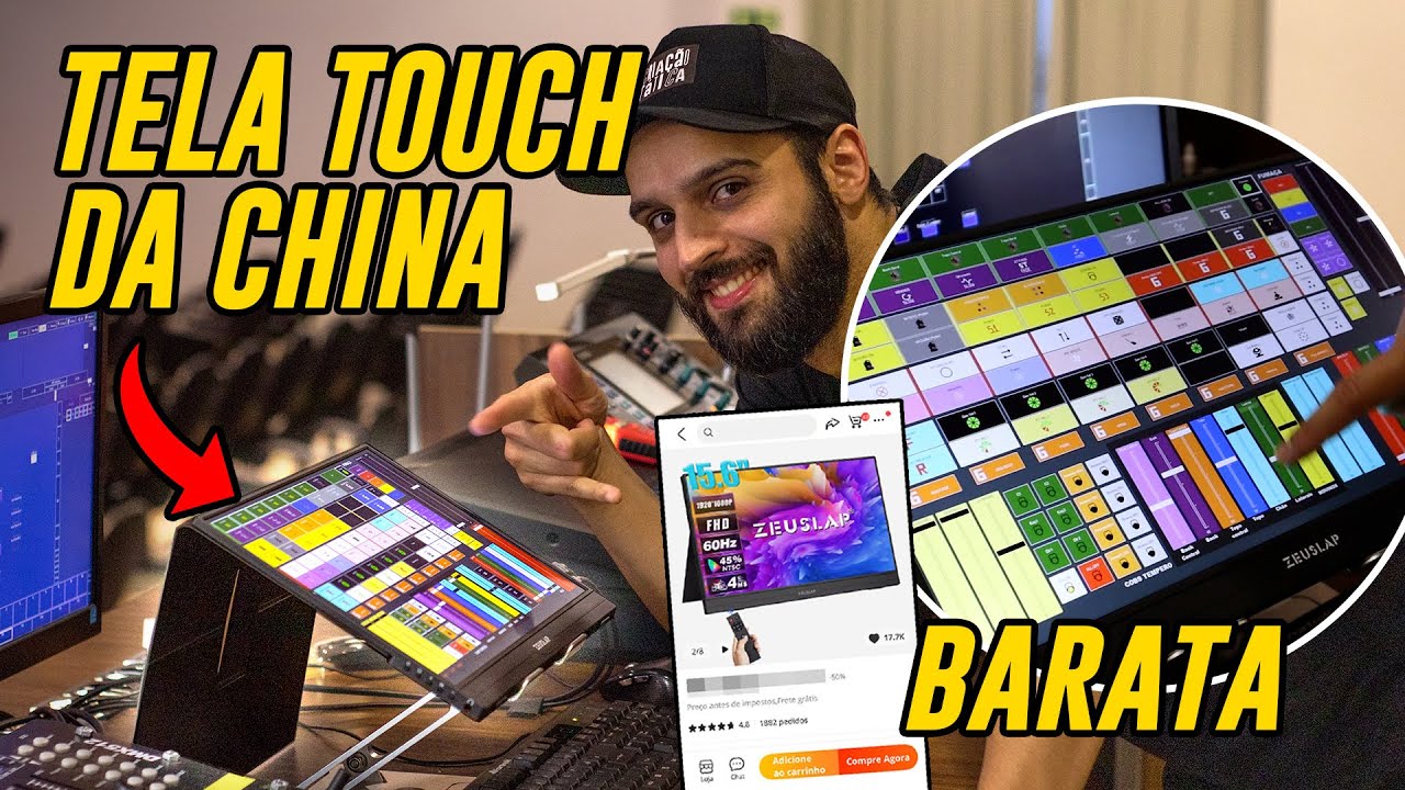 TELA TOUCH PARA CONTROLAR A ILUMINAÇÃO DA IGREJA