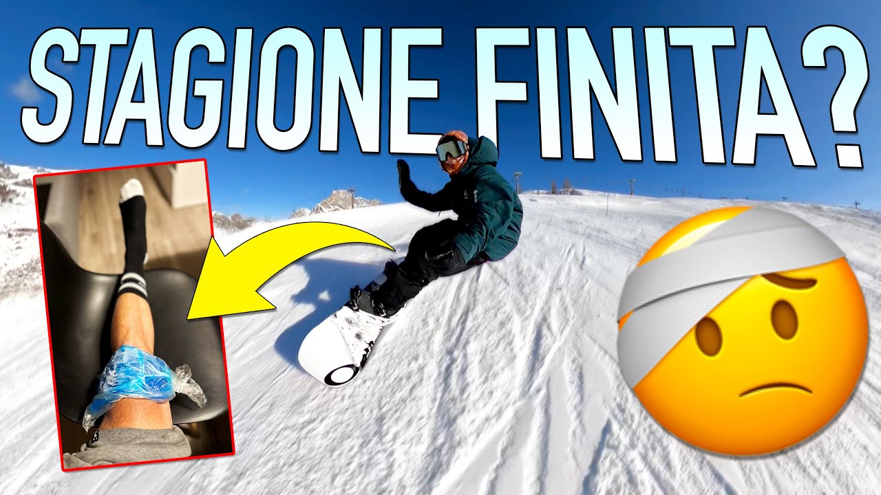 Primo giorno di Snowboard e STAGIONE FINITA? 🏂 Forse sì...