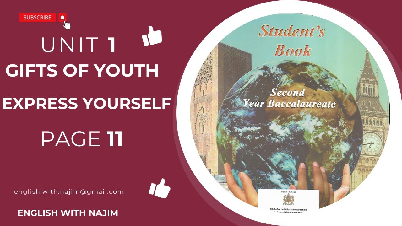 Ticket 2 English #2Bac | The Gifts of Youth Exercises page 11 تصحيح التمارين صفحة