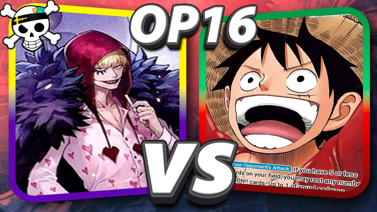 OP16 Фиолетово-желтый Rosinante против Красно-зеленого Luffy | @Tabletop_Tacticianer | Комментари...
