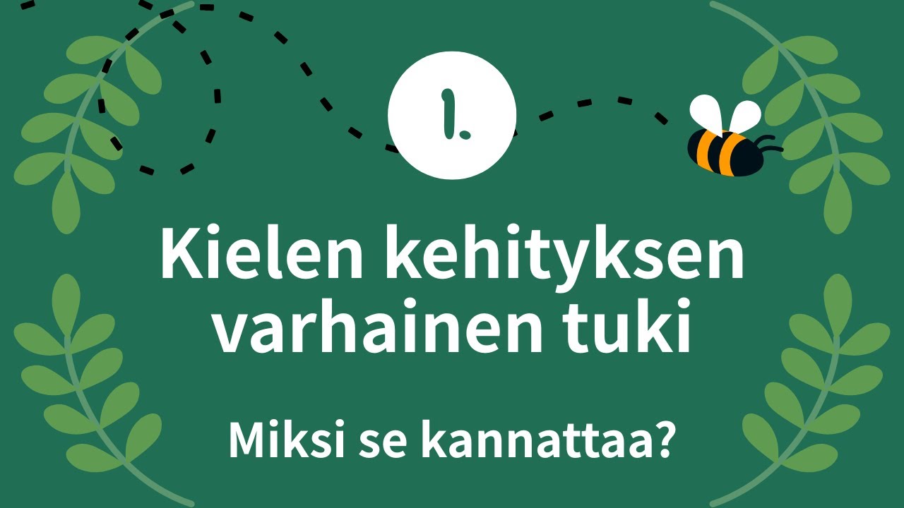 Kielen kehityksen varhainen tuki