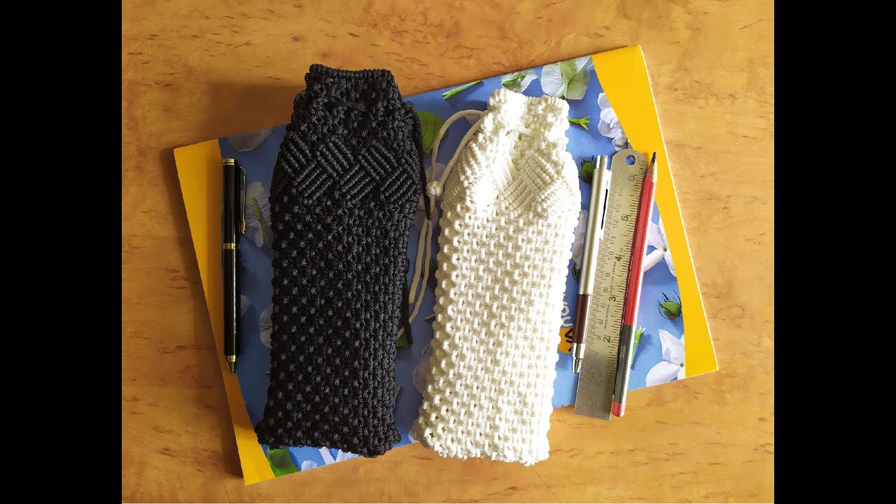 Unique and Fancy Macrame Pencil Pouch