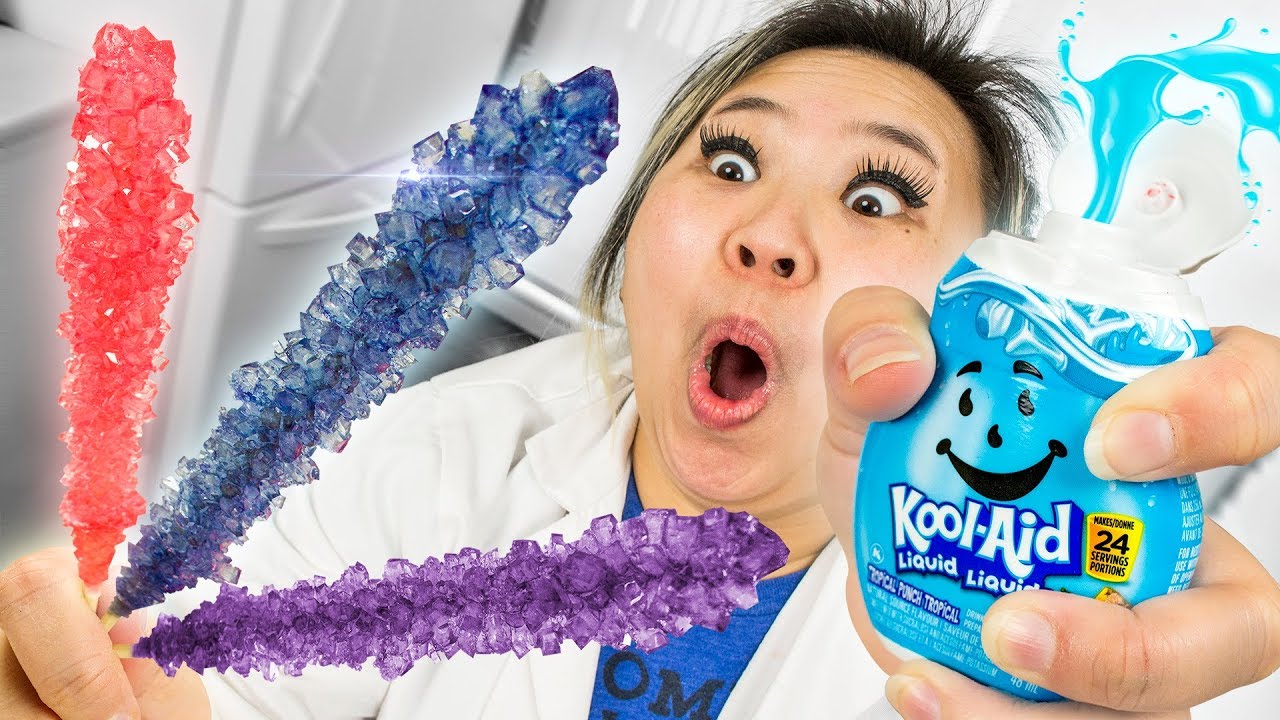 Я сделал кристальные конфеты с помощью Kool-Aid.
