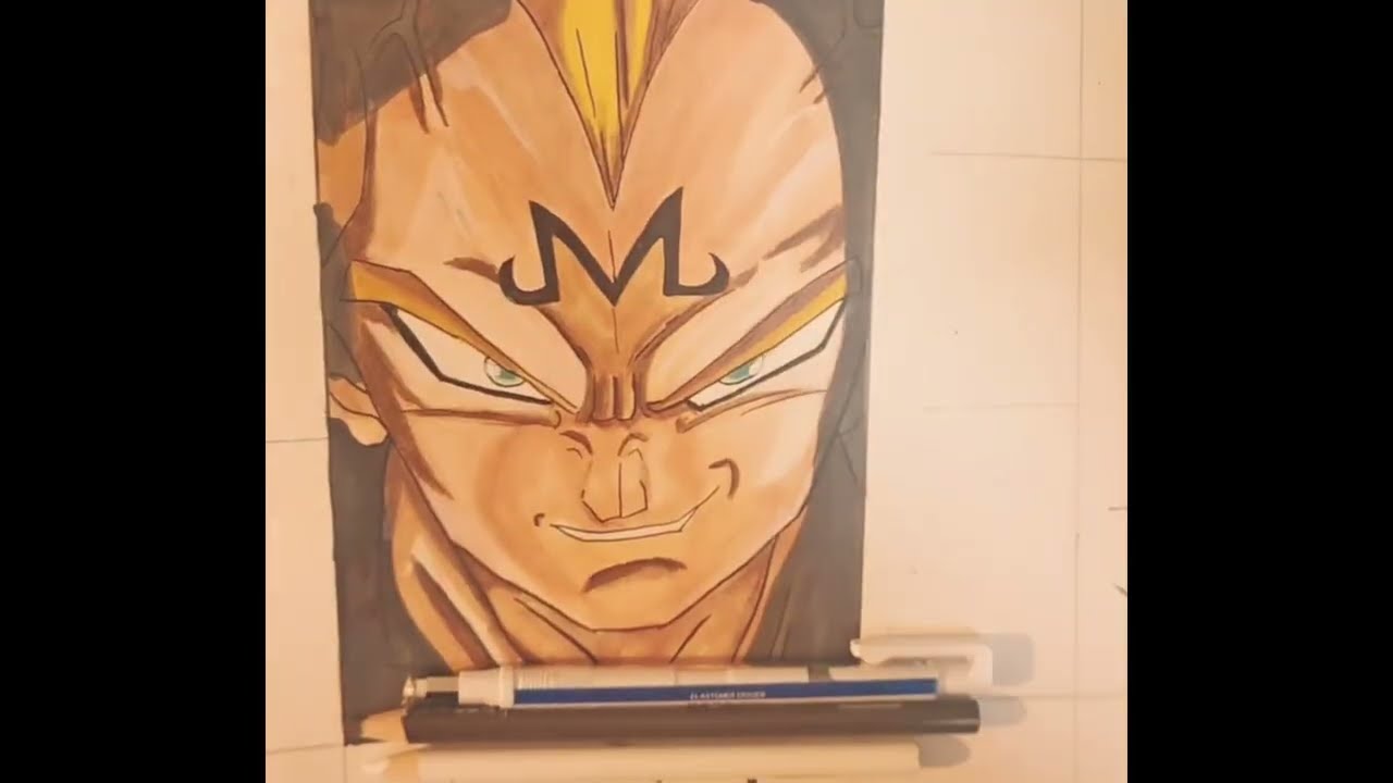 子供達がハマっていたドラゴンボールのキャラ練習は難しい（かき始めて2年目突入）