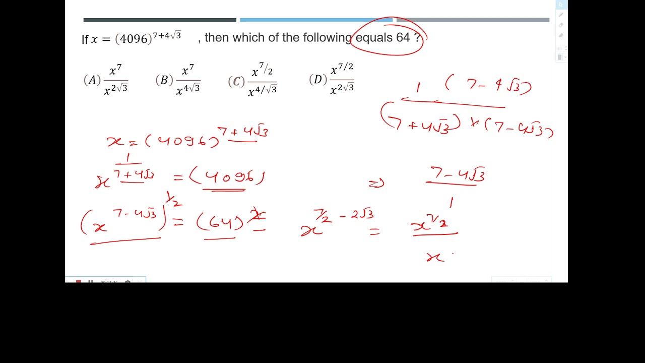 Quantitative Aptitude Questions of CAT 2020 First shift paper