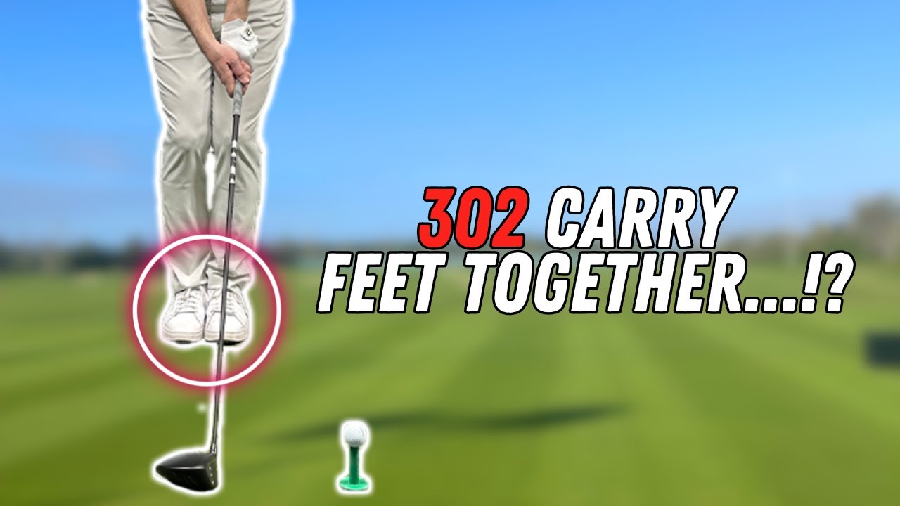 60 YEAR OLD CAN HIT IT 302 YARDS CARRY WITH FEET TOGETHER DRILL