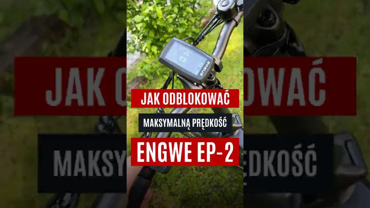 Rower elektryczny ENGWE EP-2 odblokowanie prędkości