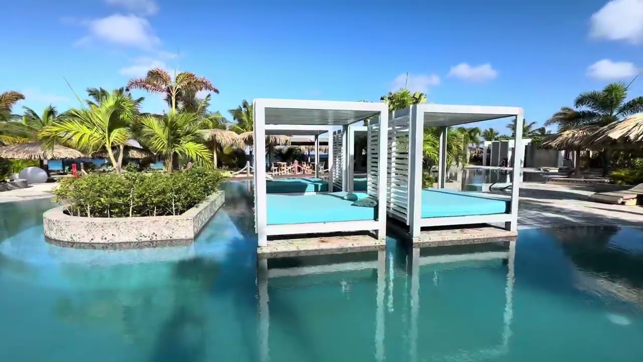Bonaire | Walking Tour | Delfins Beach Resort Private Beach, Pools & Tropical Gardens 🌴🌊