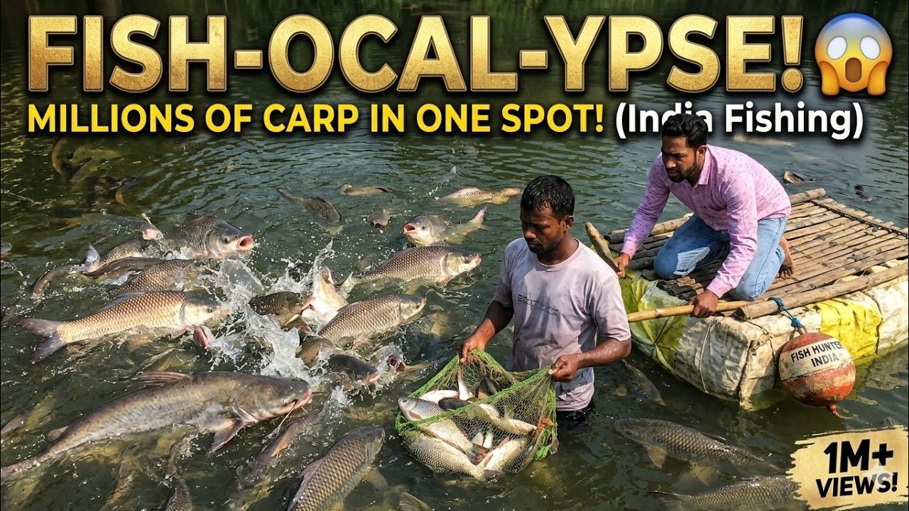 Itni Badi Machli? I Was Shocked! 🎣 Monster Catch in Village🐟#fishing 