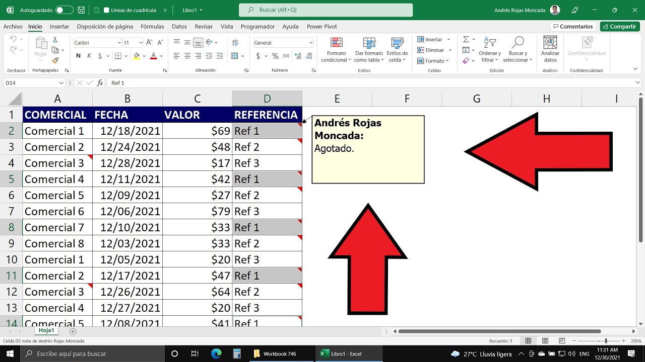 Cómo Replicar Comentarios o Notas en Celdas de la misma Referencia en Excel ¡Sin Macros!