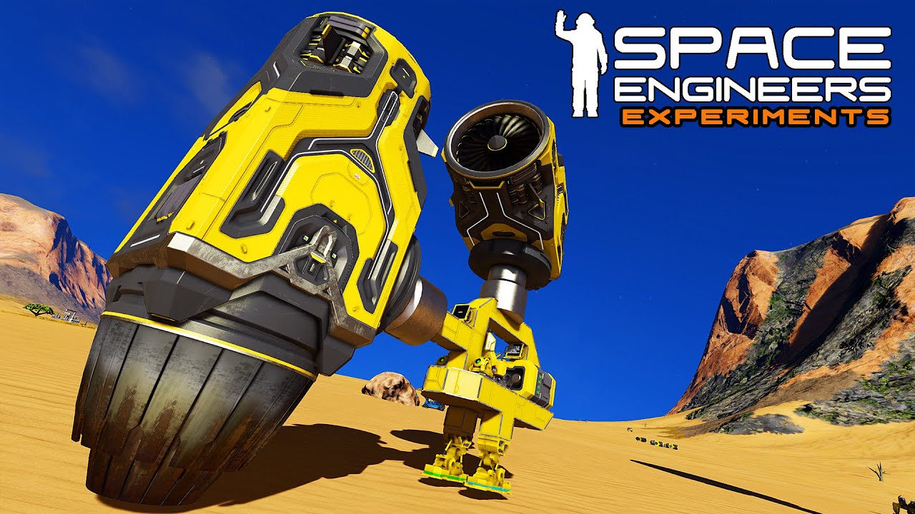 Space Engineers Experiments: Vector Thrust Large Grid On Small Grid