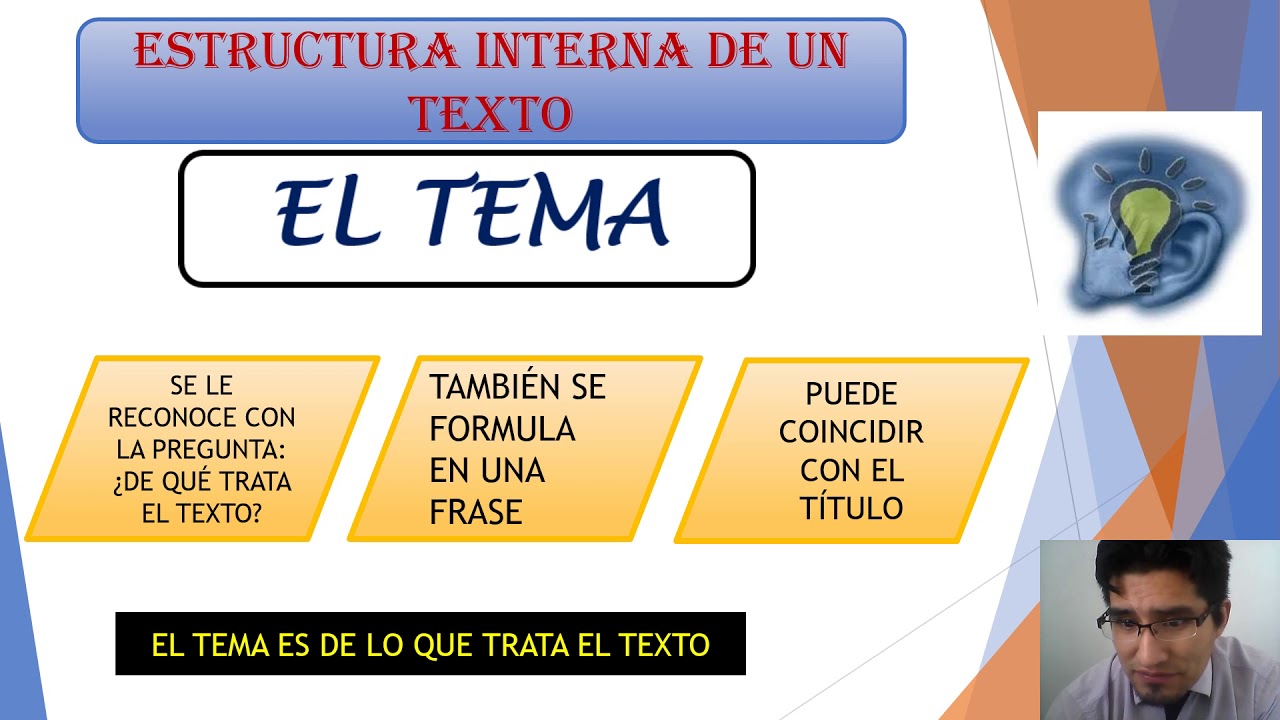 ESTRUCTURA INTERNA DEL TEXTO, SECUNDARIA. RAZ. VERBAL
