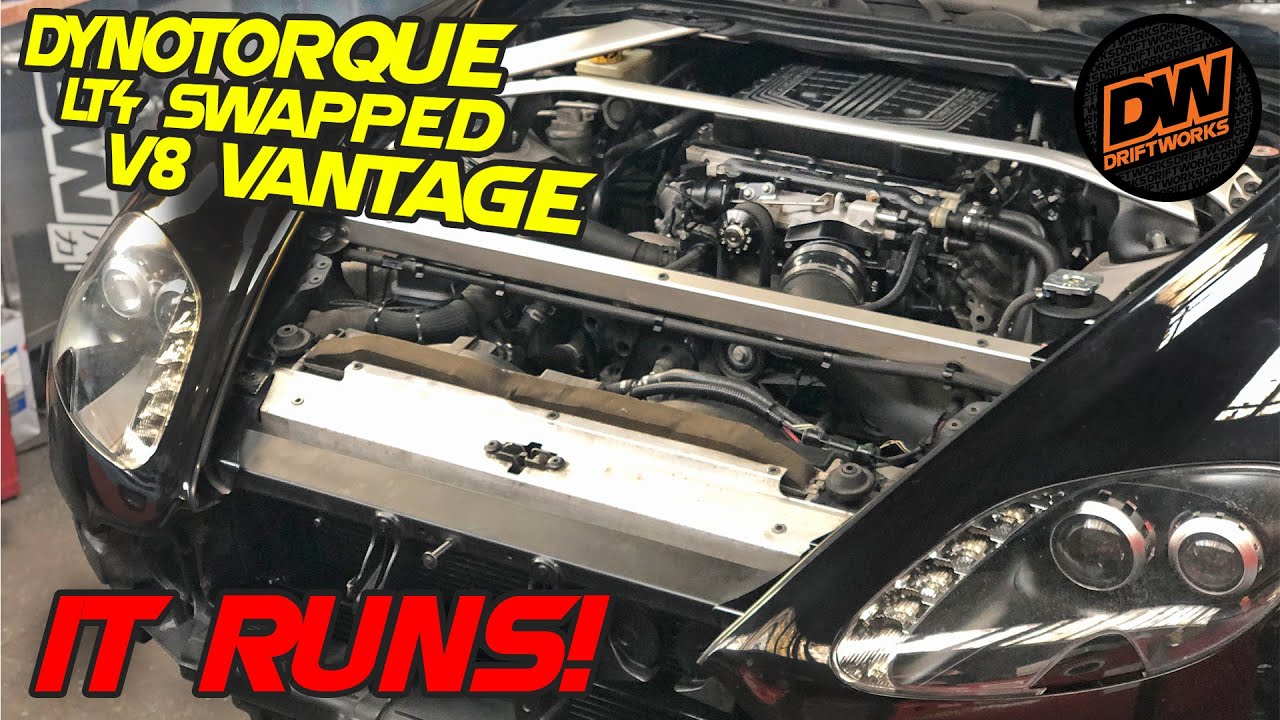 The LT4 swapped Aston Martin runs! - DynoTorque V8 Vantage project pt 7